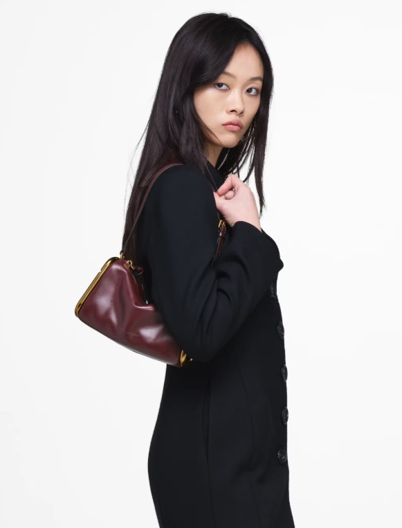 Bolso Marc Jacobs mini Scene granate